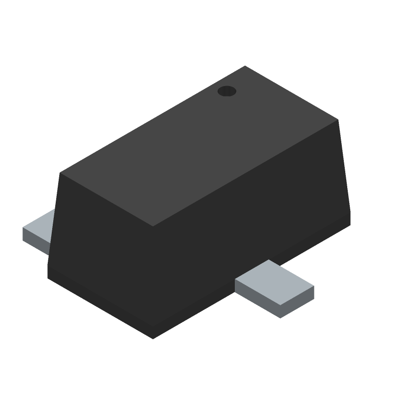 Small Signal Bipolar Transistor, 0.1A I(C), 50V V(BR)CEO, 1-Element, PNP, Silicon, HALOGEN FREE AND ROHS COMPLIANT, SSMINI3-F3-B, SC-89, 3 PIN