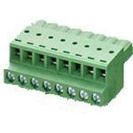 12 Pos 5mm Pitch Terminal Block, 16A, 300V, ST, Cable Mount, Green