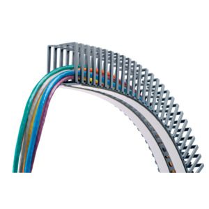 Wiring Ducts Slotted Rectangular without Cover Polypropylene Light Gray