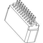 Conn Card Edge F 56 POS 2.54mm Solder ST Thru-Hole