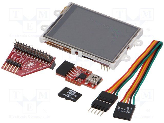 Display Development Tools 2.4 Rsbry Pi St Kit w/2GB SD & Prg Adptr
