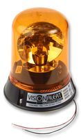 VISIONALERT         501.001             Beacon, Rotating, Amber, 55W, 12VDC, 153mm Dia., 183mm Height