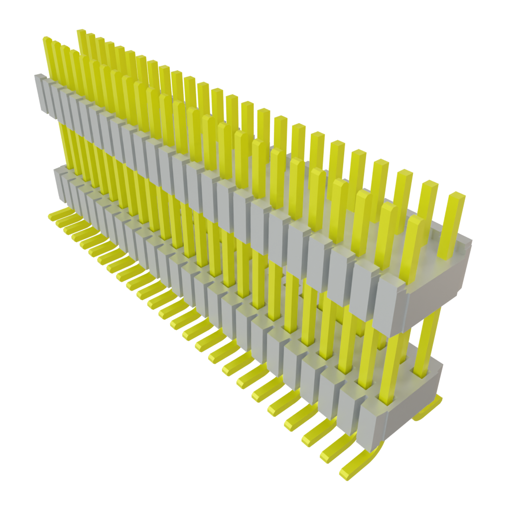 50-Contact HDR Board Stacker, 1.27mm Pitch, Surface Mount