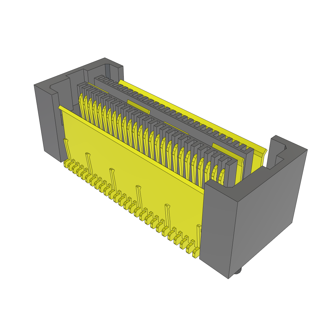Conn High Speed Socket Strip SKT 52 POS 0.635mm Solder ST SMD