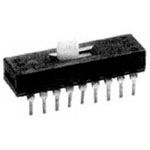 6PDT Slide Switch, 2 Pos, 300mA, 115VAC, Through Hole