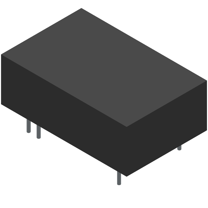 6W 5V 1.2A DC-DC Converter, 18-75VDC In, 1.5kV Isolation, DIP