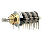 Rotary Switch DP5T 8 Deck 2P/Deck 5 Pos 115VAC 28VDC Solder