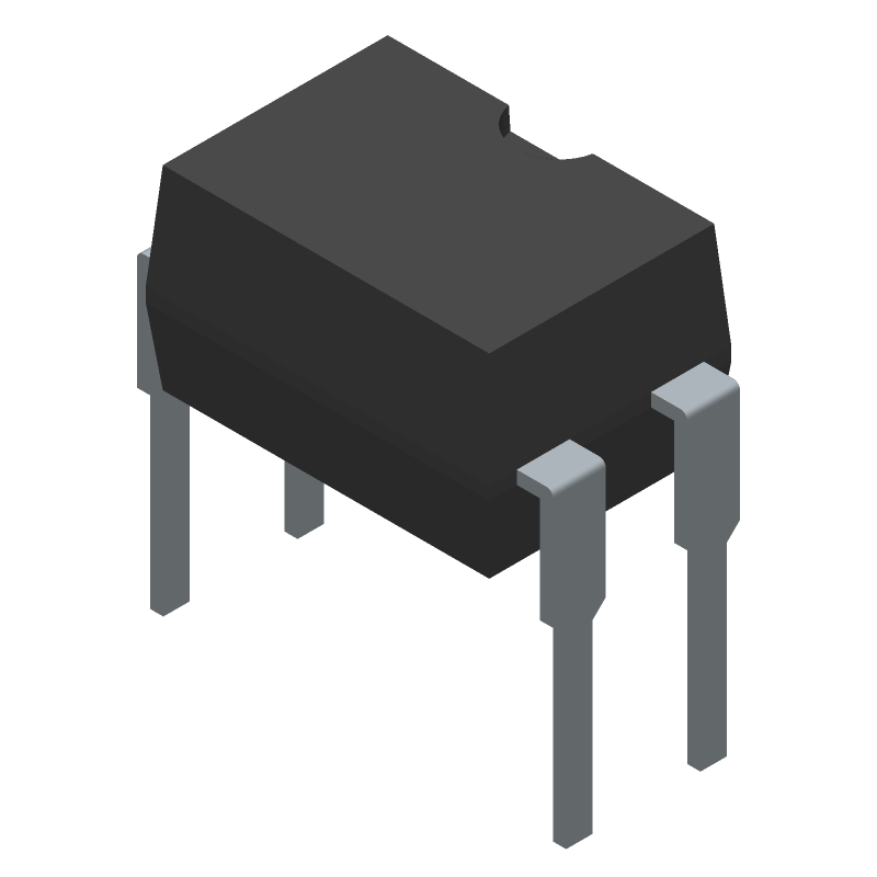 AC Input-Transistor Output Optocoupler, 1-Element, 5300V Isolation, PLASTIC, DIP-4