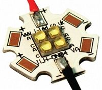 ILS ILH-OW04-HWWH-SC211-WIR200., OSLON 150 4+ PowerStar LED Circular Array, 4 White LEDs (2700K)