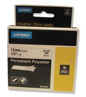 DYMO         18764-R1             TAPE, PERM, POLY, WHITE, 12MMX5.5M