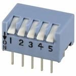 5-Pos SPST Momentary DIP Switch, 0.1A 24VDC, Through Hole