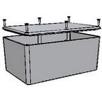 BOX ALUM BLACK 7.4L X 4.72W