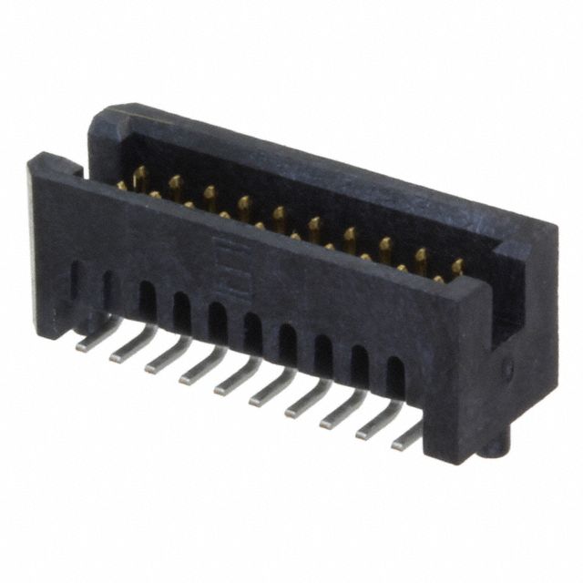 20 Pos 1.27mm HDR, Straight, Gold, 3.7A, 350V