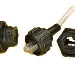 Cat6a Shielded Ethernet Cable, RJ45 Plug, 6m, 24AWG, IP67