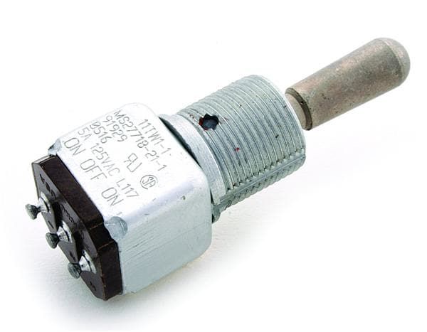 SPDT Toggle Switch, 15A 125VAC, Momentary, Wire Terminal