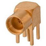 RF MMCX Connector, Female, Right Angle, 6GHz, 50R, Gold