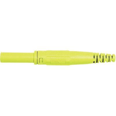 Jack socket Socket, straight Pin diameter: 4 mm Yellow MultiContact XK-410 1 pc(s)