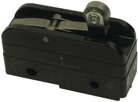 SPDT Snap Action Switch, 15A, 480VAC, Panel Mount, Roller Actuator