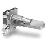 Mechanical Encoder Rotary Incremental Flat Straight Quadrature Digital Square Wave 20PPR Through Hole PC Pin