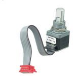 Optical Encoder Rotary Incremental Flat 0.014N.m Straight Digital Square Wave Panel Mount Connector 6CPR