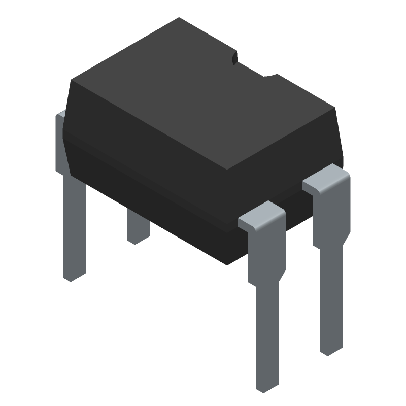 1-CH DC-IN Transistor Optocoupler, 5kV Isolation, 70V Out, 50mA