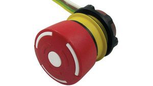 Illuminated Pushbutton Switch, 32mm, Red, 250VAC, 200mA