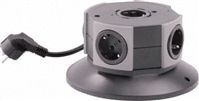 Type F - German Schuko 5 Gang Power Distribution Unit 3m Cable, 16A, 250 V ac