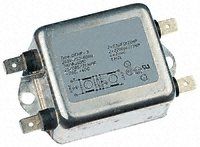 RS Pro DFHF Series 6A 250 V ac 400Hz Chassis Mount Power Line Filter, with Tab Terminals