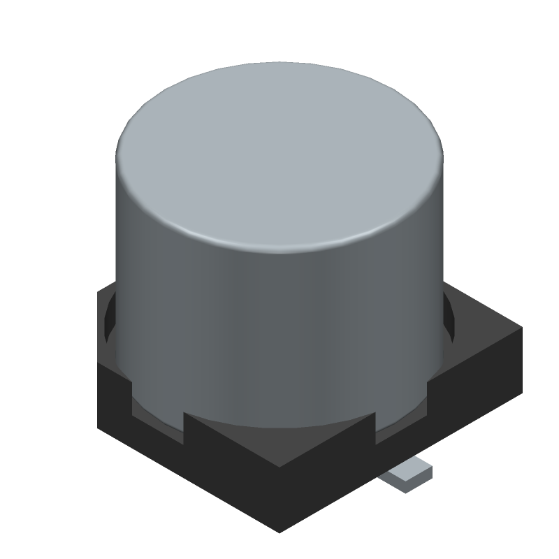Aluminum Electrolytic Capacitor, Polarized, Aluminum (wet), 16V, 20% +Tol, 20% -Tol, 47uF, Surface Mount, 2626, ROHS COMPLIANT