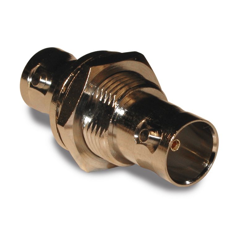 RF Adapter, BNC-BNC, 75 Ohm, Panel Mount, F-F