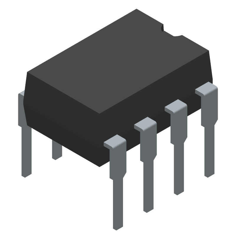 Switching Regulator, Current-mode, 0.88A, 140kHz Switching Freq-Max, PDIP7, 0.300 INCH, PLASTIC, MS-001-AB, DIP-8