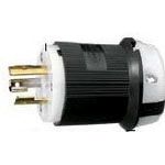 20A 125V 2P3W Twist Lock Plug, Male, Straight, Screw Term