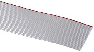 20 AWG 20C Flat Cable 1.27mm Pitch PVC 300V Grey