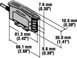 Sensor,  Fiber-Optic;  Photoelectric;  Fiberoptic Sensing Mode;  2 PNP;  LCD