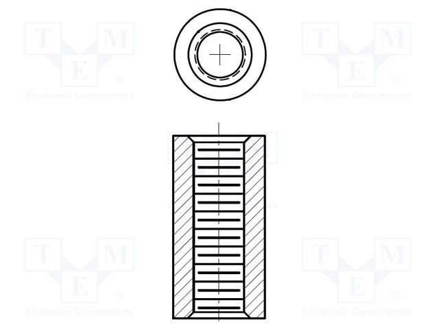 STANDOFF RND 6-32THR 2.25"L BRS