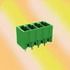 4 Pos Barrier Strip Terminal Block, 10A, 300V, Through Hole, Green