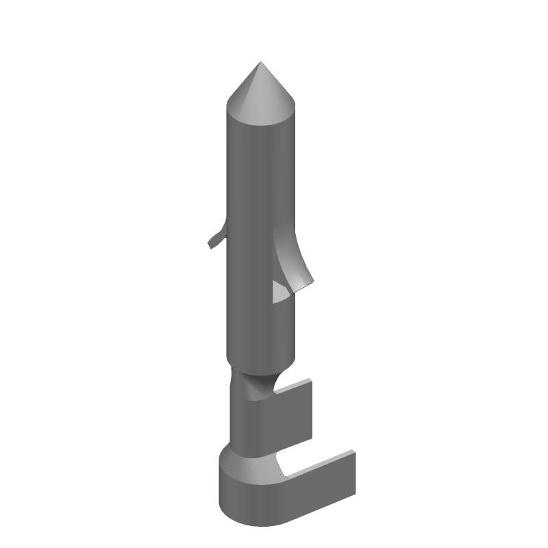 .062 Pin & Socket, Male, Crimp, 7A, 24-18 AWG