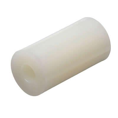 Spacer;  Round;  Nylon;  #4 ID;  1/4" OD;  3/4" Length