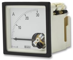 TE CONNECTIVITY / CROMPTON         E243-01A-G-NL-NL             Analogue Panel Meter, Shock Resistant, Calibrated at 23C, DC Current, 0A to 30A, 68 mm, 68 mm