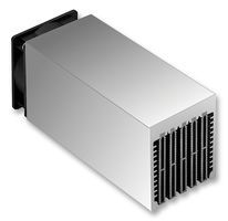 FISCHER ELEKTRONIK LA 9/200 230V Fan / Force Cooled Heat Sink, Hollow Fin Aggregate, 0.21 C/W, 83 mm, 80 mm, 200 mm, 50 m/h