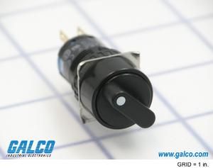 DPDT Selector Switch 1A 250VAC 90° Panel Mount