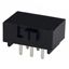 DPDT Slide Switch, 4A 125VAC, Through Hole, Right Angle