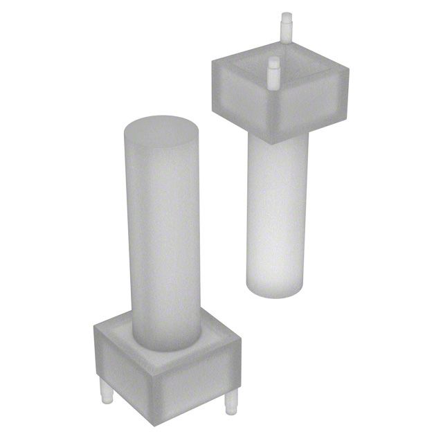 Clear Optical Pipe, 3mm Round Flat Lens, Vertical Mount, SMD