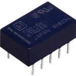 24VDC Latching DPDT Relay, 1A, 110VDC, Through Hole