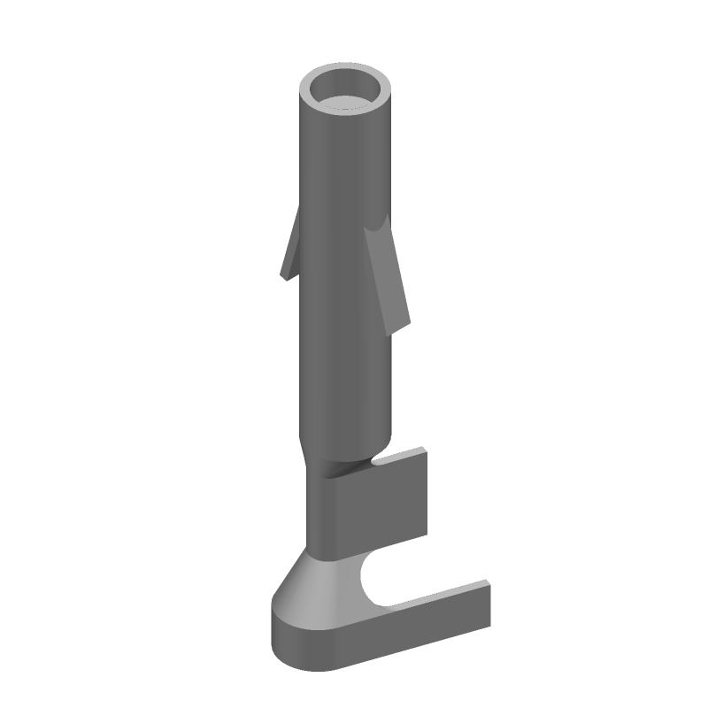 Female Power Contact, 19A, 600V, Crimp, 14-20AWG, Nickel/Gold