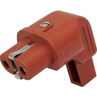IEC connector Socket, right angle Total number of pins: 2 + PE 16 A Red Kalthoff 1 pc(s)