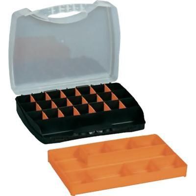 Alutec 56150 Black handled organiser case 380 x 300 x 98 mm