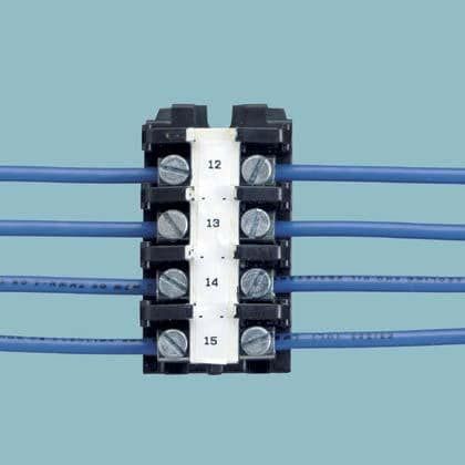 Labels Terminal Block Label Polyolefin Black/White 7.9x7600 mm