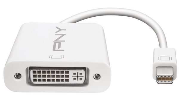 Mini DisplayPort - DVI adapter f - m 0.1 m, A-DM-DV-W01, PNY