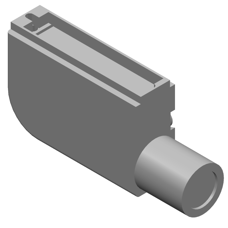 Metal Backshell 90° Shielded Zinc Alloy B Shell